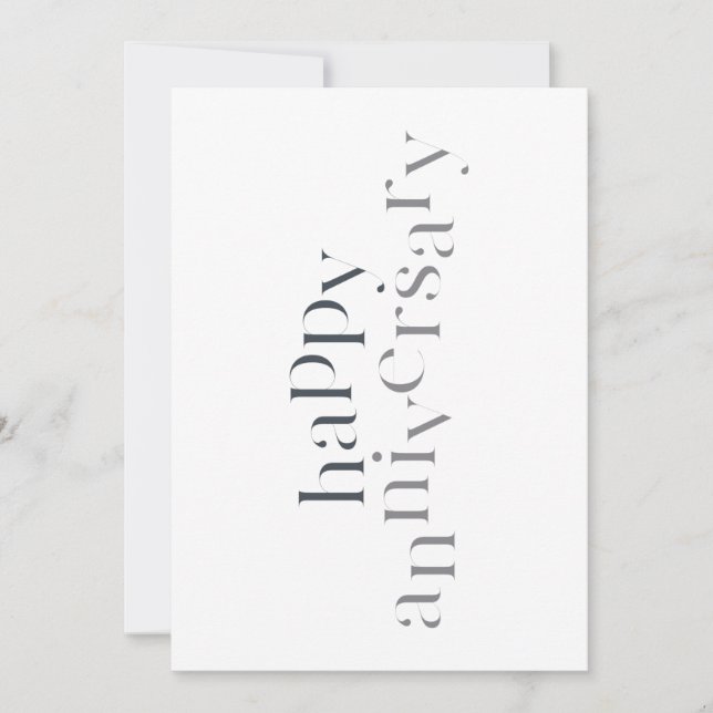 Modern, elegant, chic design Happy Anniversary (Front)