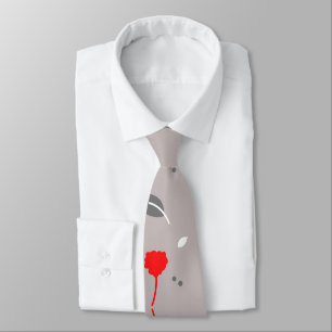 Modern Elegant Chic Flower Tie