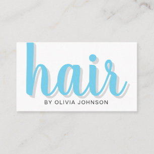 Modern Elegant Chic Hair Stylist Business Card