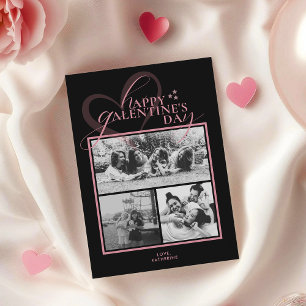 Modern Elegant Chic Photo Galentine's Day Card