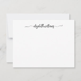 Modern Elegant Chic Script Calligraphy Card