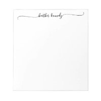Modern Elegant Chic Swash Script Name Calligraphy