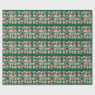 Modern elegant christmas  wrapping paper