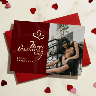 Modern Elegant Classic Chic Photopop Valentines