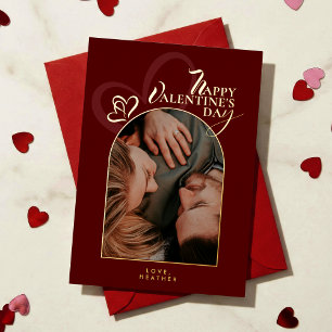 Modern Elegant Classic Chic Photopop Valentines