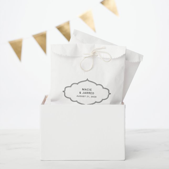 Modern Elegant Classic Minimalist Favour Bags (Party)