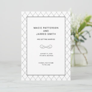 Modern Elegant Classic Minimalist Save The Date