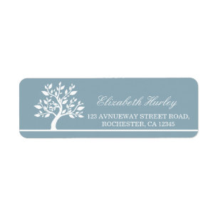 Modern Elegant Classy Tree Address Label Templates