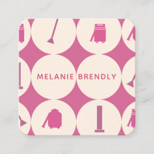 Modern Elegant Cleaning Service Business Card 