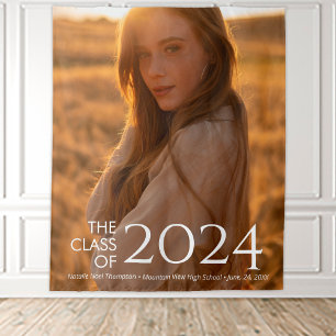 Modern Elegant College Or High School Graduation Tapestry