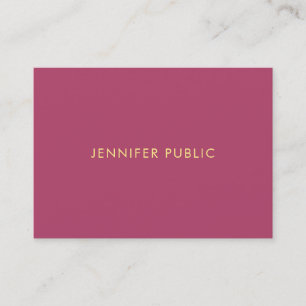 Modern Elegant Colors Premium Silk Finish Simple Business Card