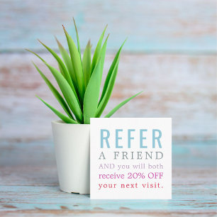 Modern Elegant Colourful Beauty Salon Referral Car