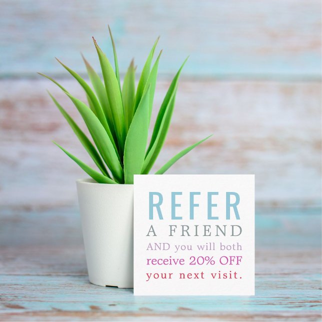 Modern Elegant Colourful Beauty Salon Referral Car (Creator Uploaded)