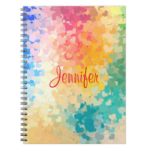 Modern Elegant Colourful Handwritten Script Notebook