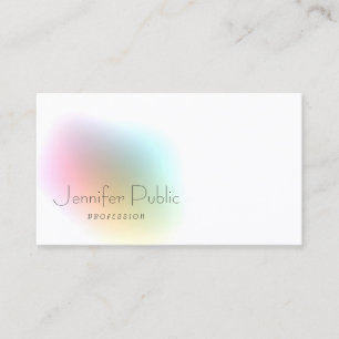 Modern Elegant Colourful Minimalist Template Business Card