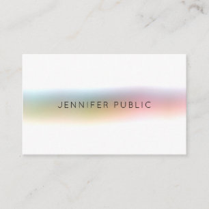 Modern Elegant Colourful Minimalist Template Simpl Business Card