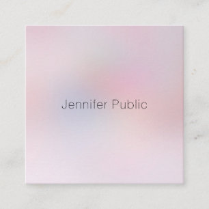 Modern Elegant Colourful Minimalist Template Square Business Card