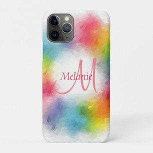 Modern Elegant Colourful Monogram Template Case-Mate iPhone Case