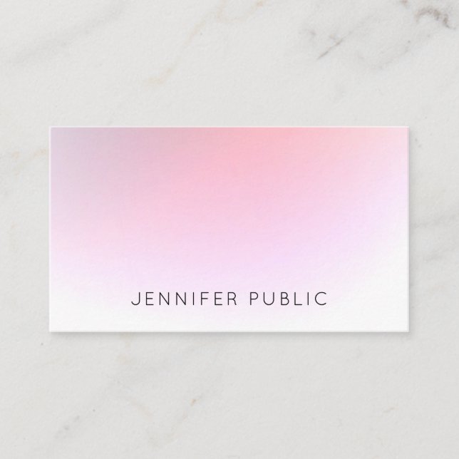 Modern Elegant Colourful Professional Template Business Card (Front)