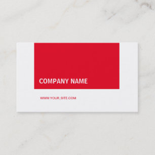 Modern Elegant Company Red Business Card