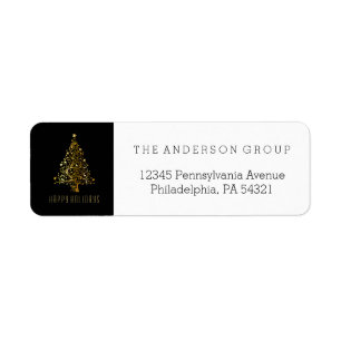 Modern Elegant Corporate Gold Christmas Holiday