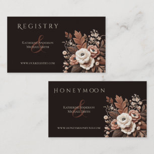 Modern Elegant Country Western- Floral Business Card