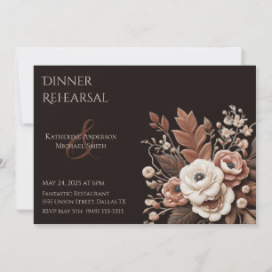 Modern Elegant Country Western- Floral Invitation