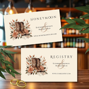 Modern Elegant Country Western- Flowers Business Card