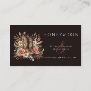 Modern Elegant Country Western- Flowers Business Card