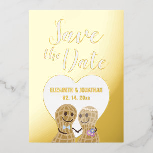 Modern Elegant Couple Photo Wedding Save The Date