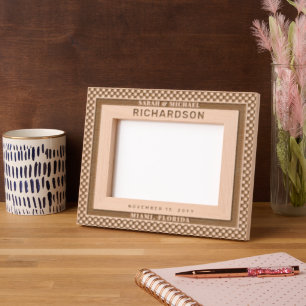 Modern Elegant Couple Wedding Personalised Gifts Etched Frames