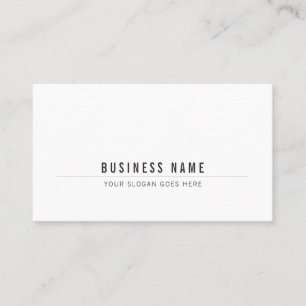 Modern Elegant Creative Black White Plain Business Card