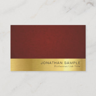 Modern Elegant Creative Gold Premium Silk Luxury Business Card