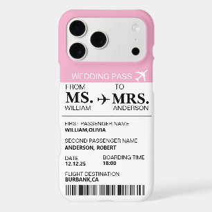 Modern Elegant Custom Bride To Be Boarding Pass iP