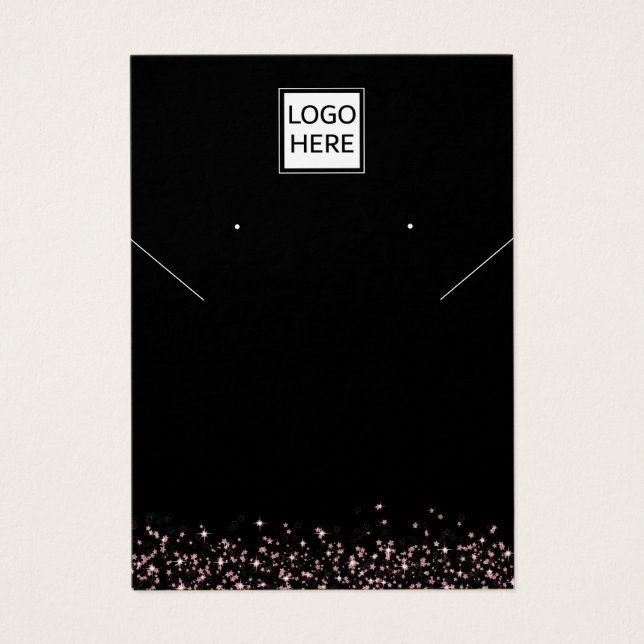 Modern Elegant custom jewellery earring display ca (Front)