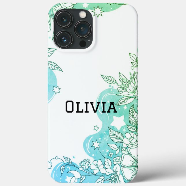 Modern elegant cute girly simple florals Case-Mate iPhone case (Back)