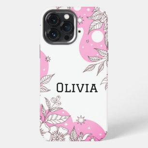 Modern elegant cute girly simple florals Case-Mate iPhone 13 Pro Max Case