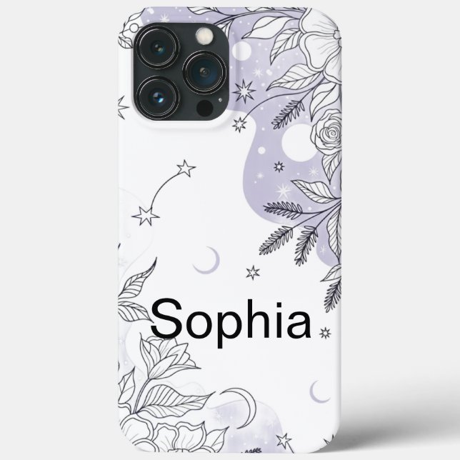 Modern elegant cute girly simple florals Case-Mate iPhone case (Back)