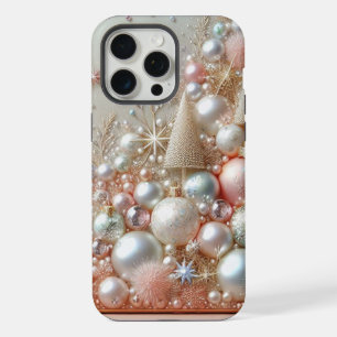 Modern elegant cute golden pearls Valentine’s Day iPhone 15 Pro Max Case