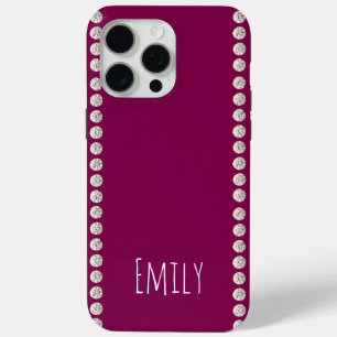 Modern elegant cute simple shiny  iPhone 15 pro max case
