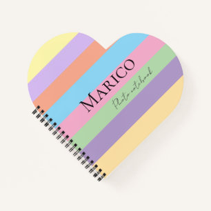 Modern elegant cute simple shiny notebook