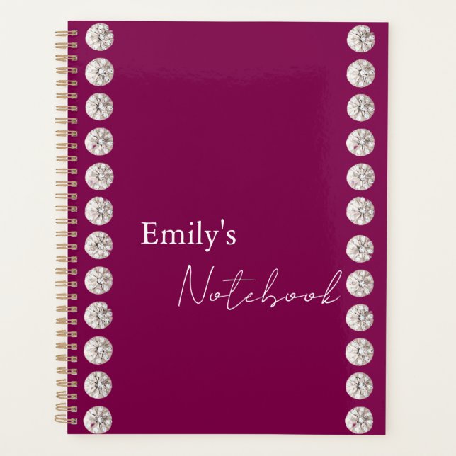 Modern elegant cute simple shiny  planner (Front)