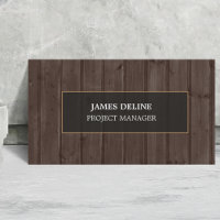 Modern Elegant Dark Brown Timber Construction