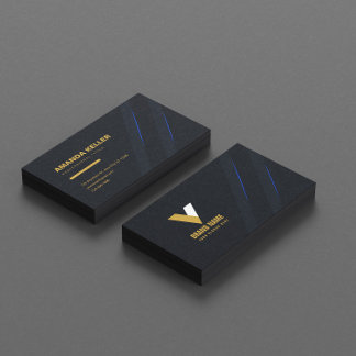 Modern Elegant Dark  Business Card