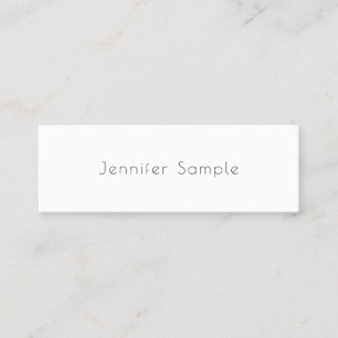 Modern Elegant Design Minimalistic Plain Trendy Mini Business Card