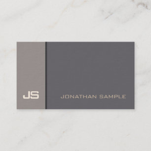 Modern Elegant Design Trendy Brown Elite Luxury Business Card