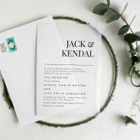Modern Elegant | Editable Names Wedding