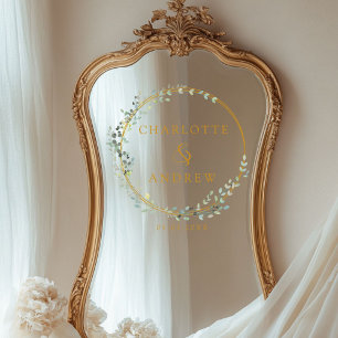 Modern, elegant eucalyptus wedding