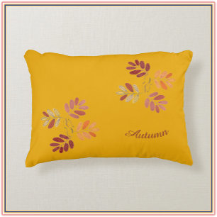 Modern Elegant Fall Colours Autumn Leaves  Decorative Cushion