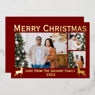 Modern Elegant Family 3 Photo Collage Elegant